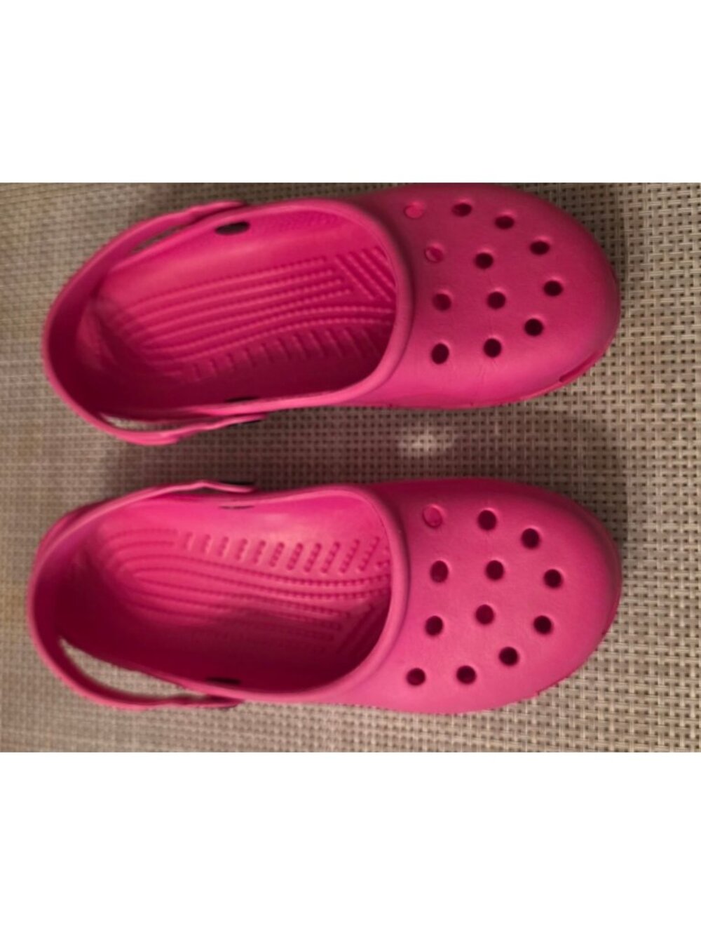 VINTAGE CROCS MARY JANE CLOGS PINK SLIP ON COMFORT FLATS SANDALS WOMENS W9 W 9 Y